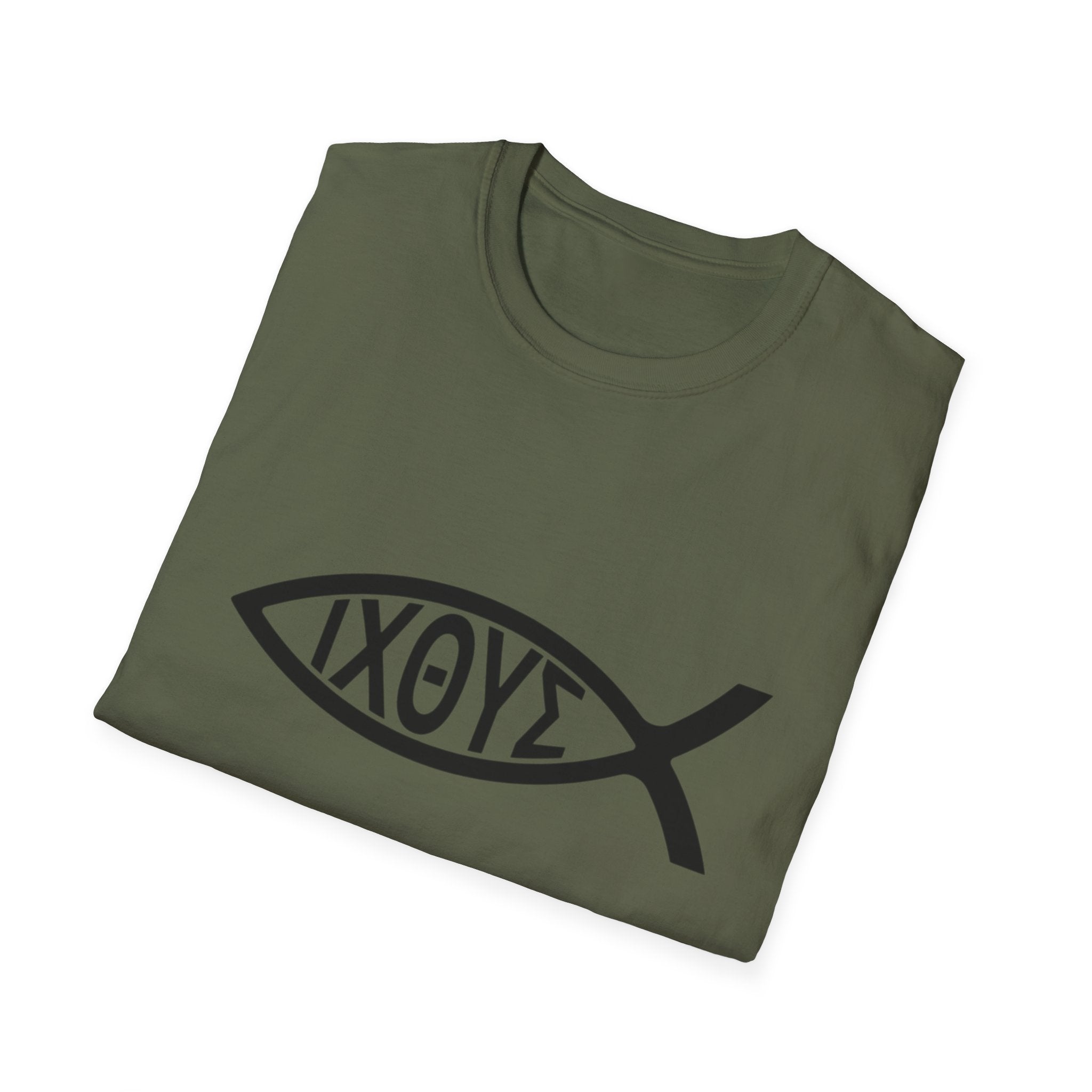 Christian Ichthys Fish T‑Shirt — IXΘΥΣ Symbol Faith Tee