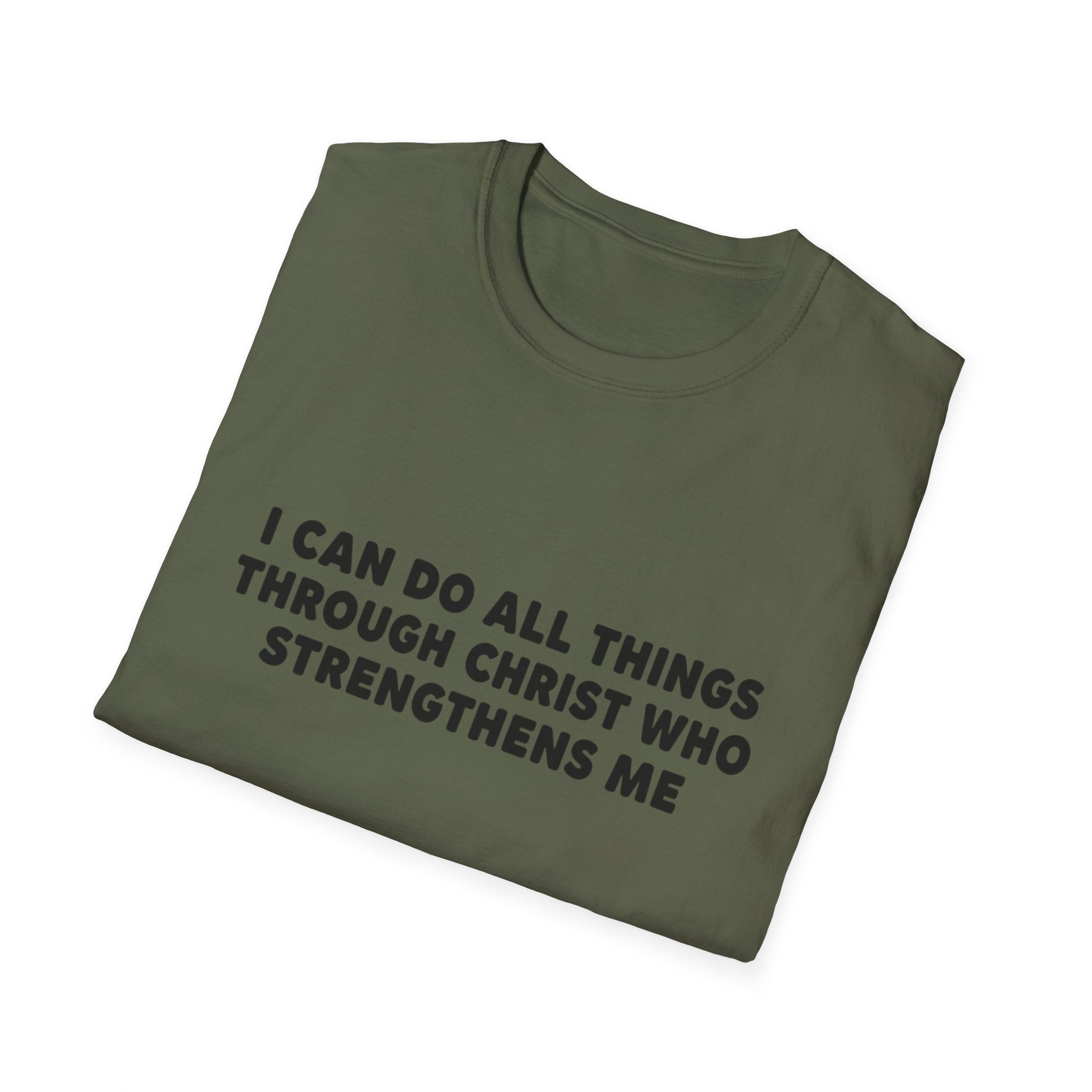 Christian Inspirational T-Shirt — "I Can Do All Things Through Christ"