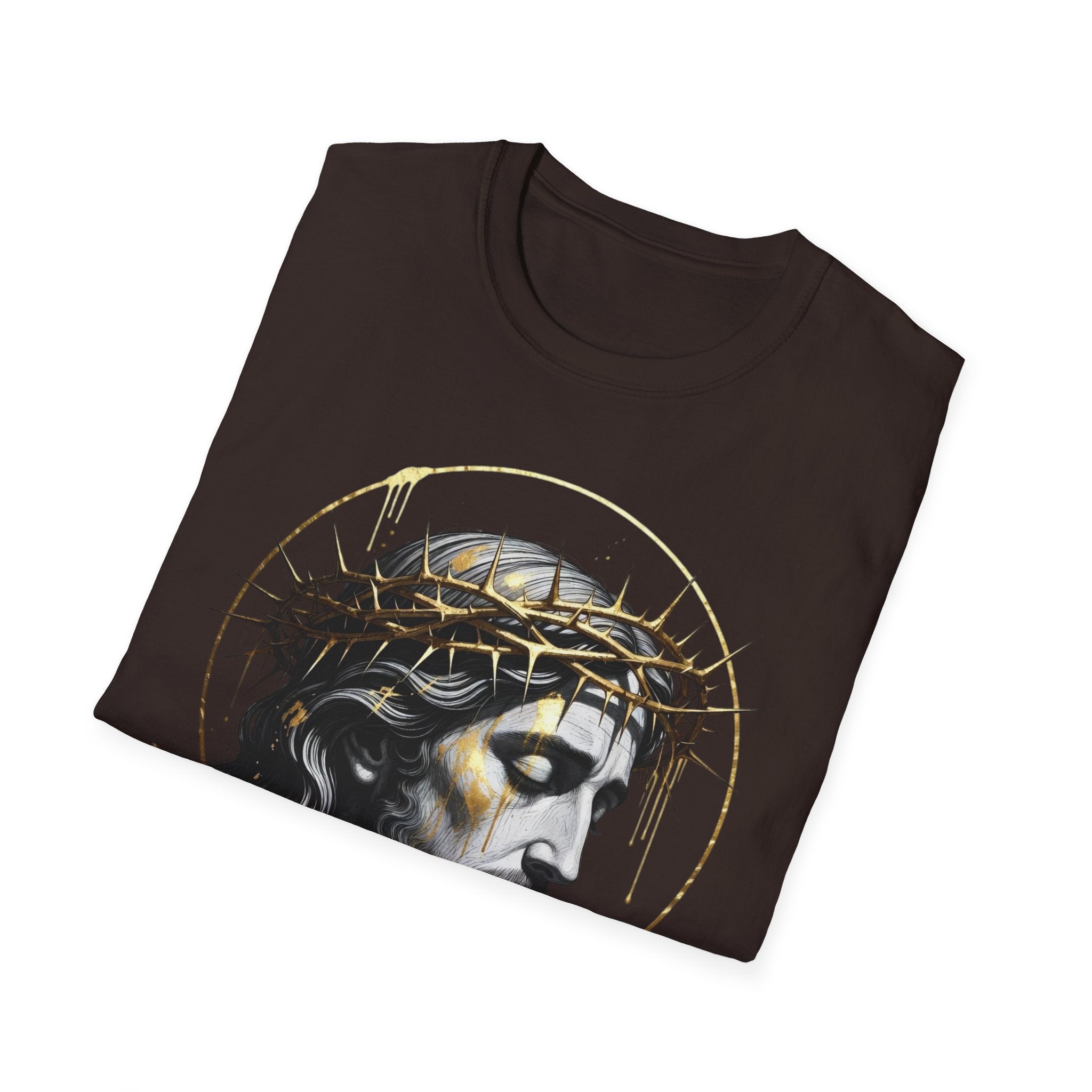 Jesus Portrait T-Shirt — Crown of Thorns Christian Tee