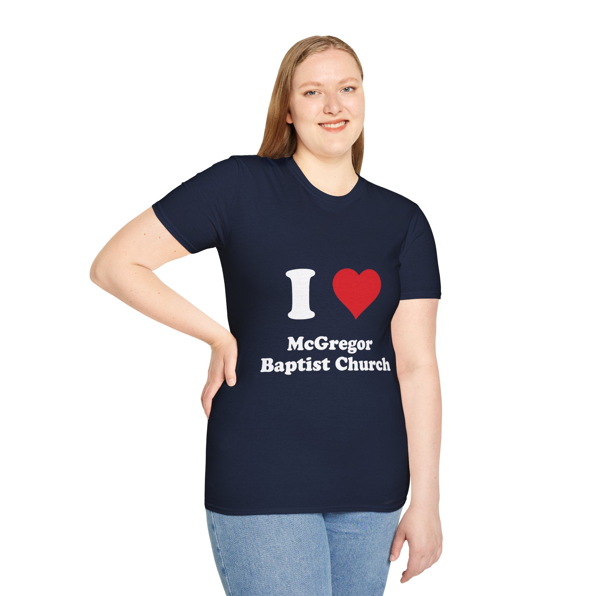 I Heart McGregor Baptist Church T-Shirt — Church Fan Tee