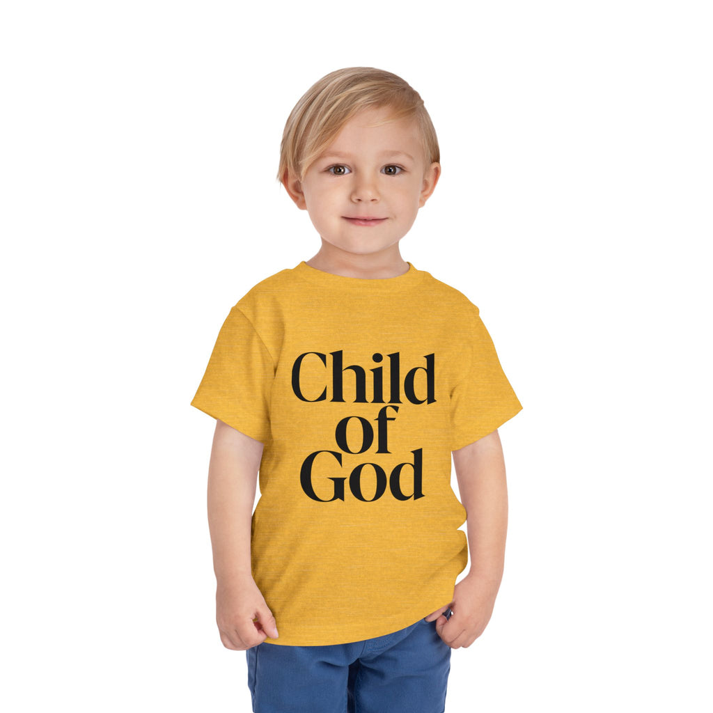 Toddler Tee – "Child of God" Faith Graphic