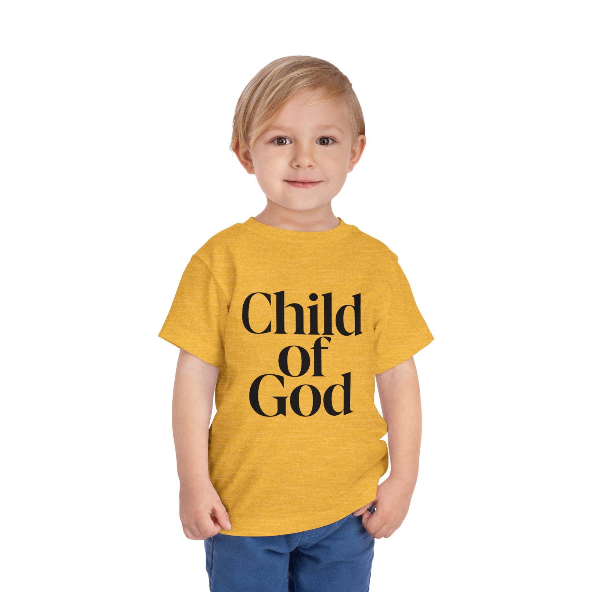 Toddler Tee – "Child of God" Faith Graphic