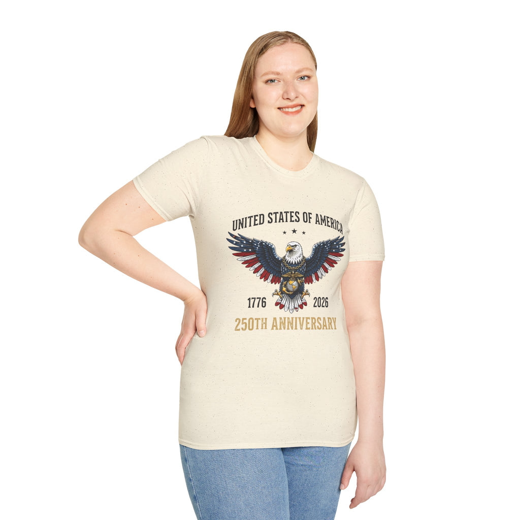 United States of America Eagle T-Shirt — 250th Anniversary 1776–2026 Patriotic Tee