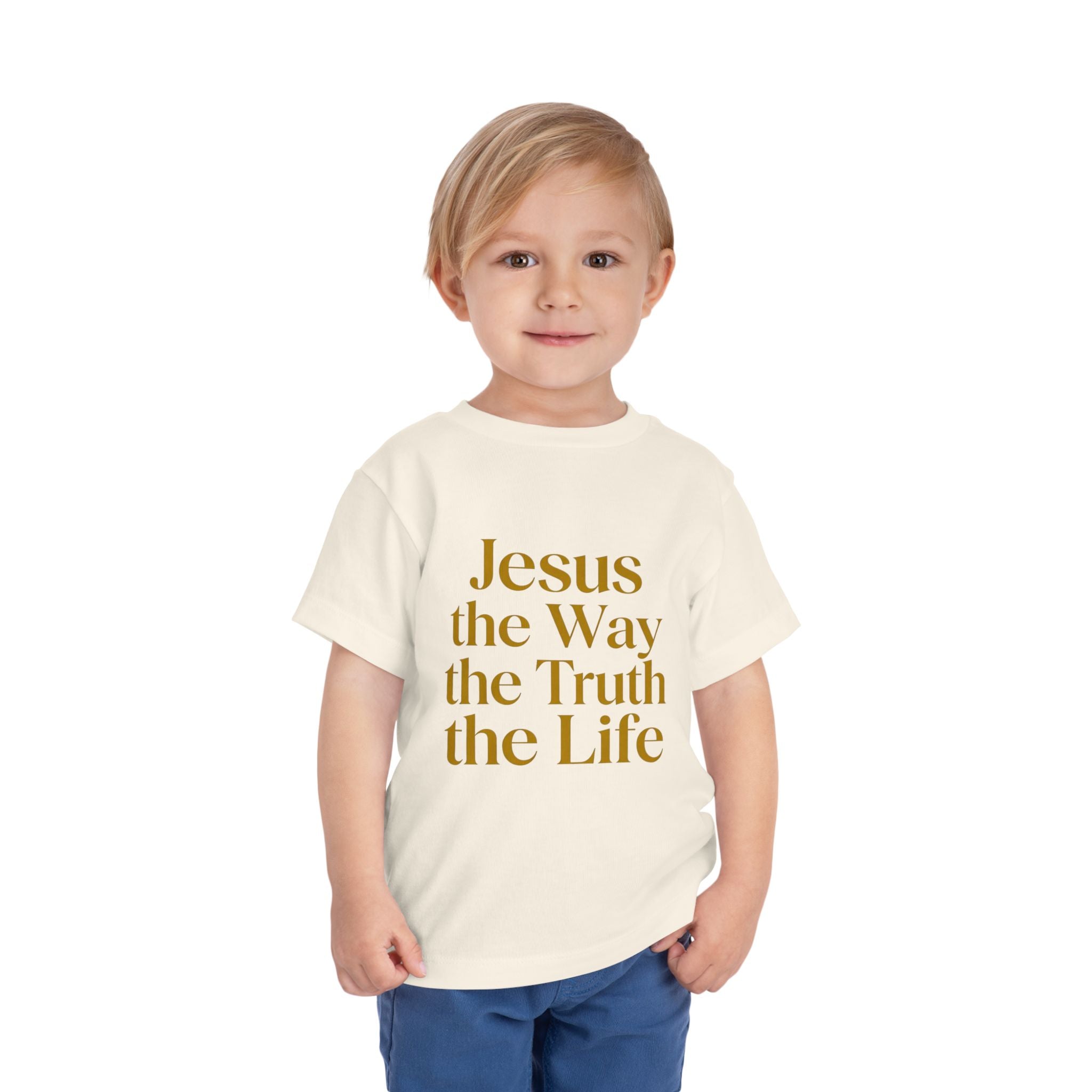Toddler Tee — "Jesus the Way the Truth the Life" Christian Kids Shirt