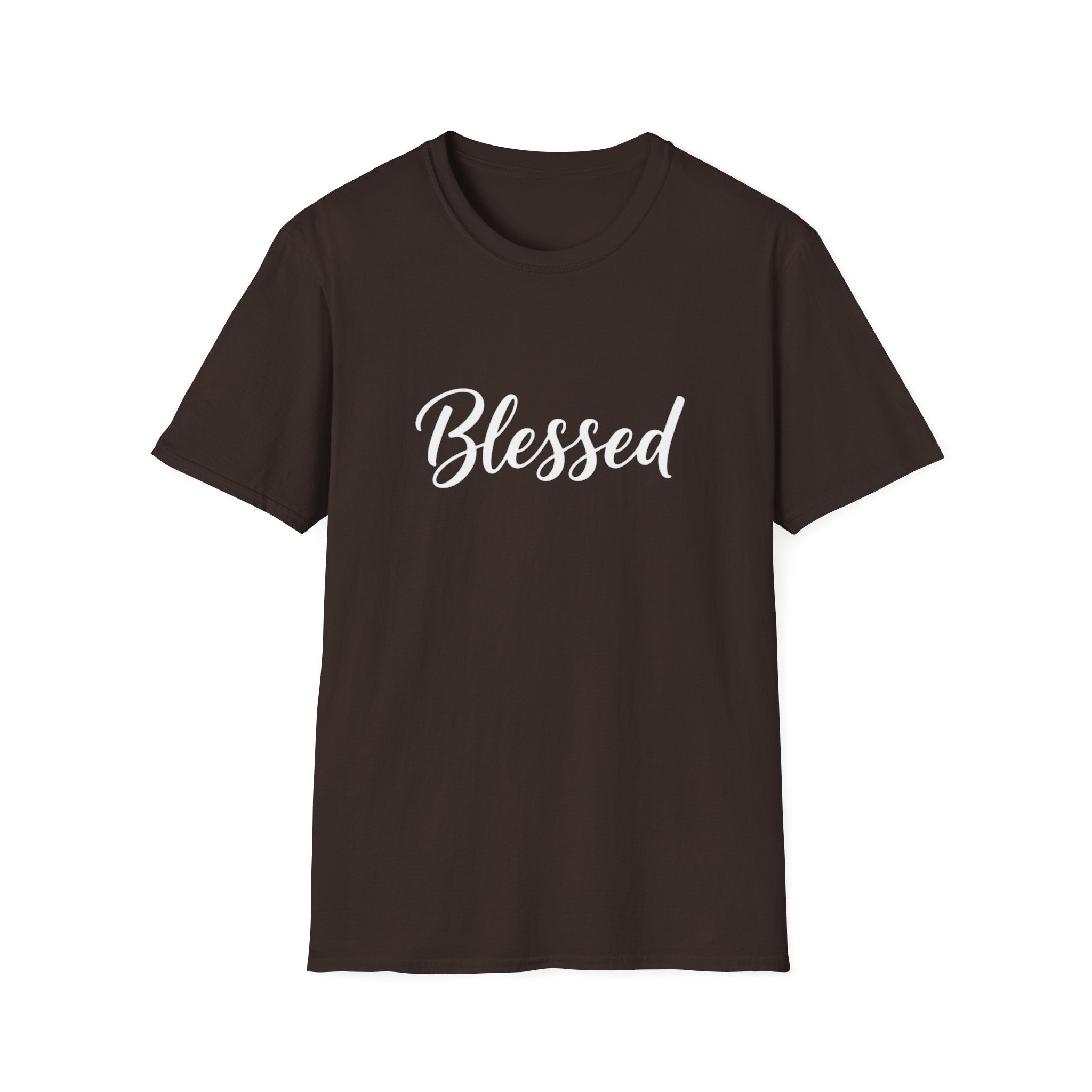 Blessed Script T-Shirt — Inspirational Faith Graphic Tee