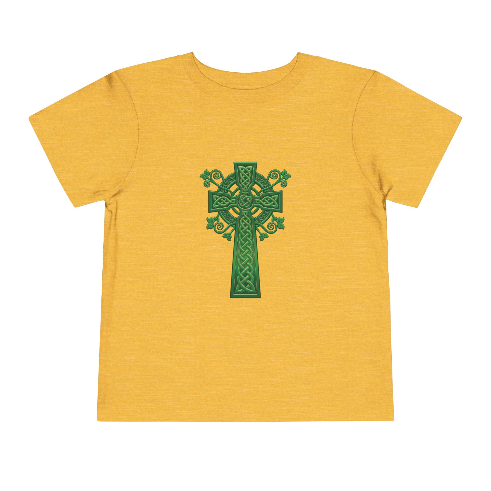 Toddler Tee — Green Celtic Cross Graphic (St. Patrick’s Day)