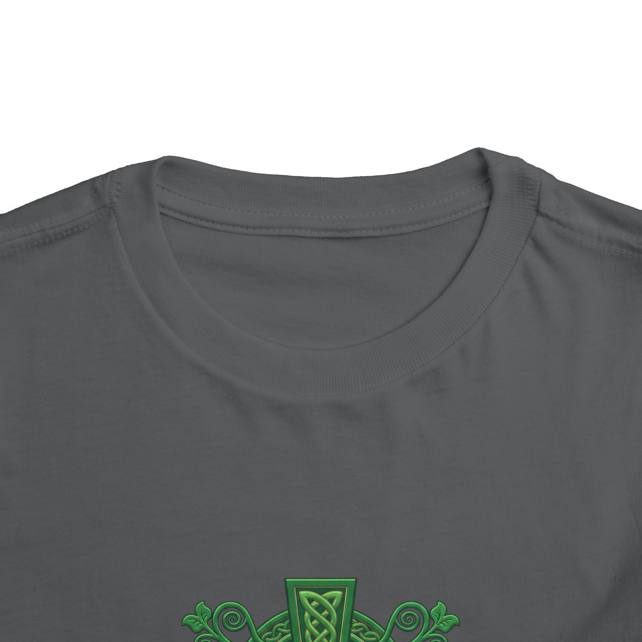 Toddler Tee — Green Celtic Cross Graphic (St. Patrick’s Day)