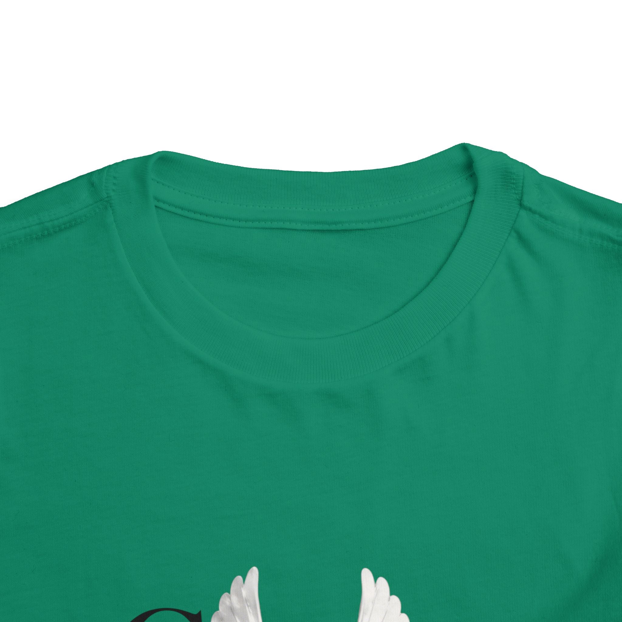 Toddler Tee — "Grace Wins" Dove Graphic Christian Short Sleeve Shirt