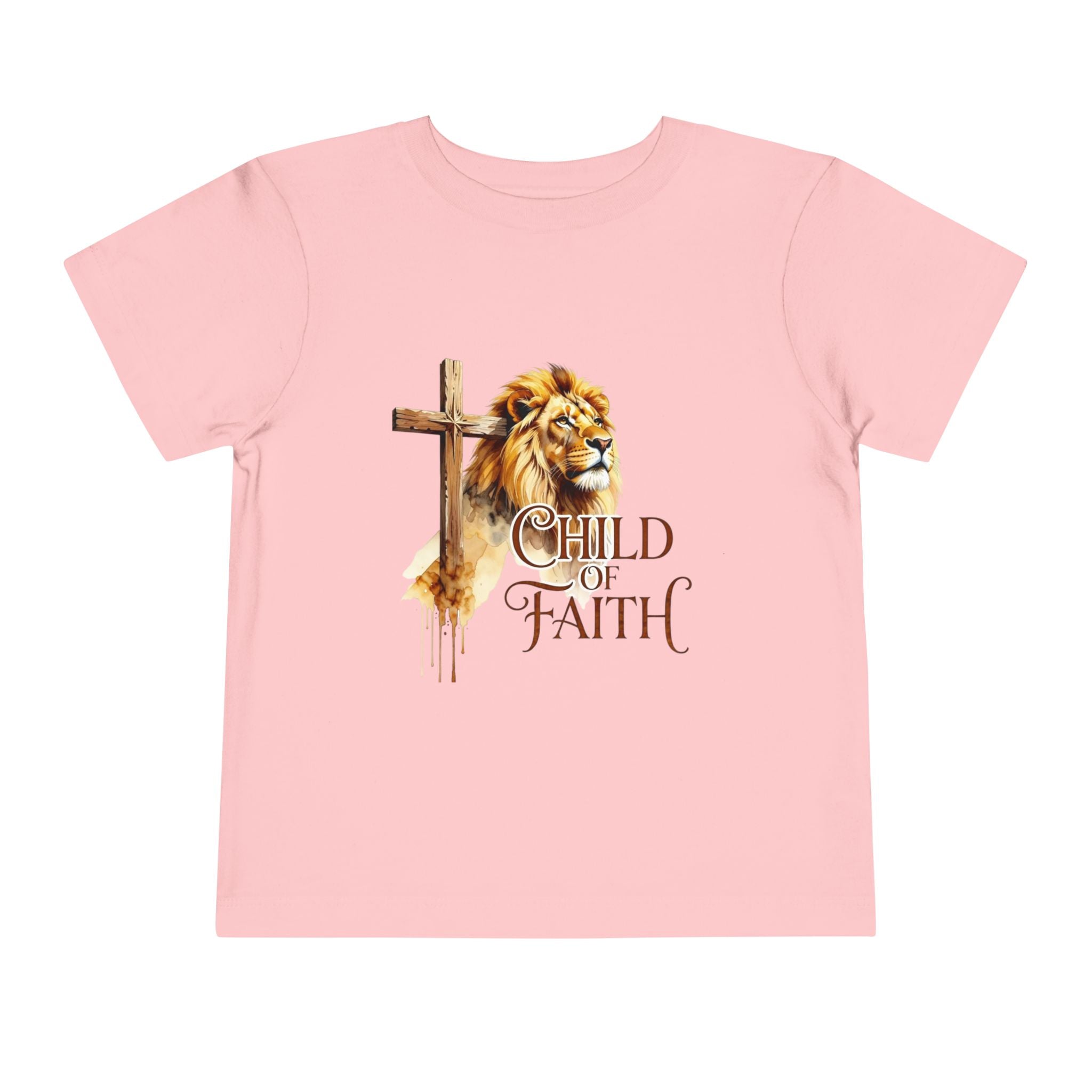 Child of Faith Toddler Tee — Lion & Cross Christian Kids Shirt