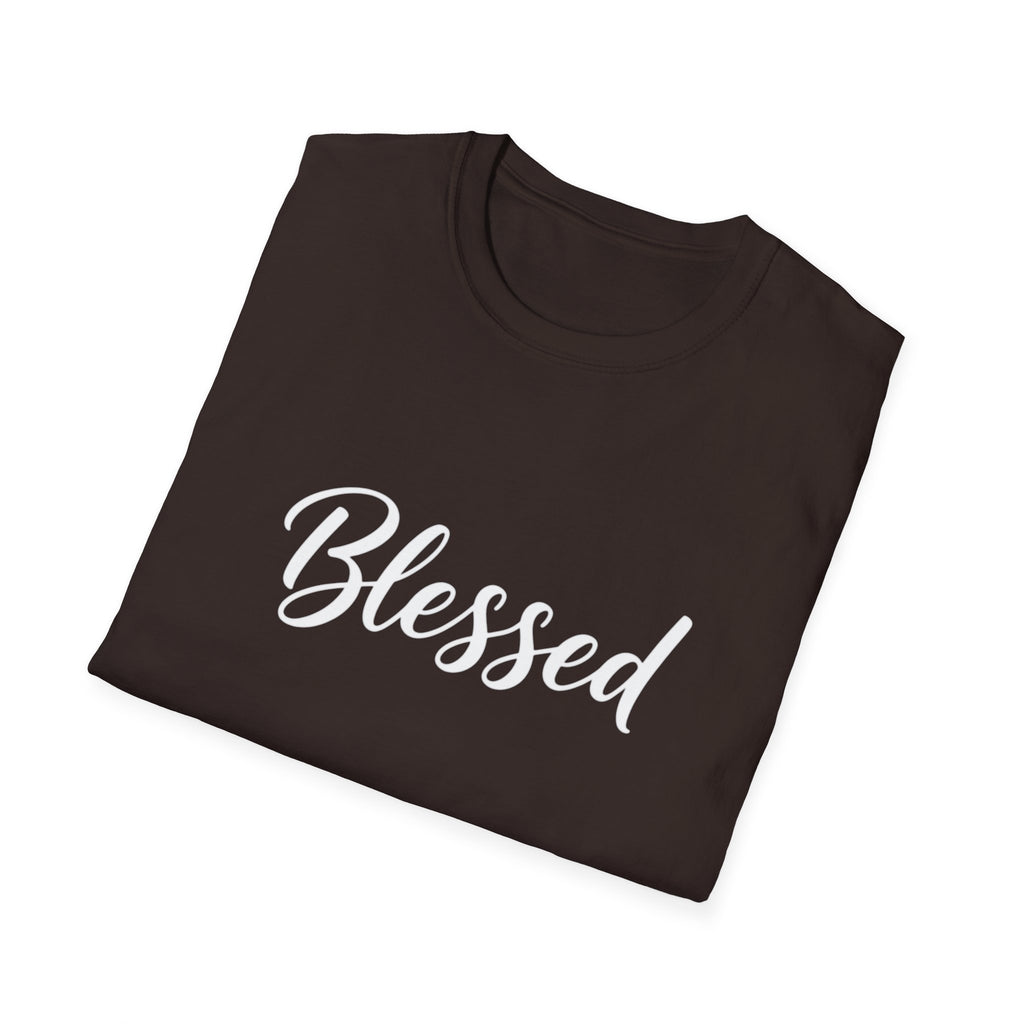 Blessed Script T-Shirt — Inspirational Faith Graphic Tee