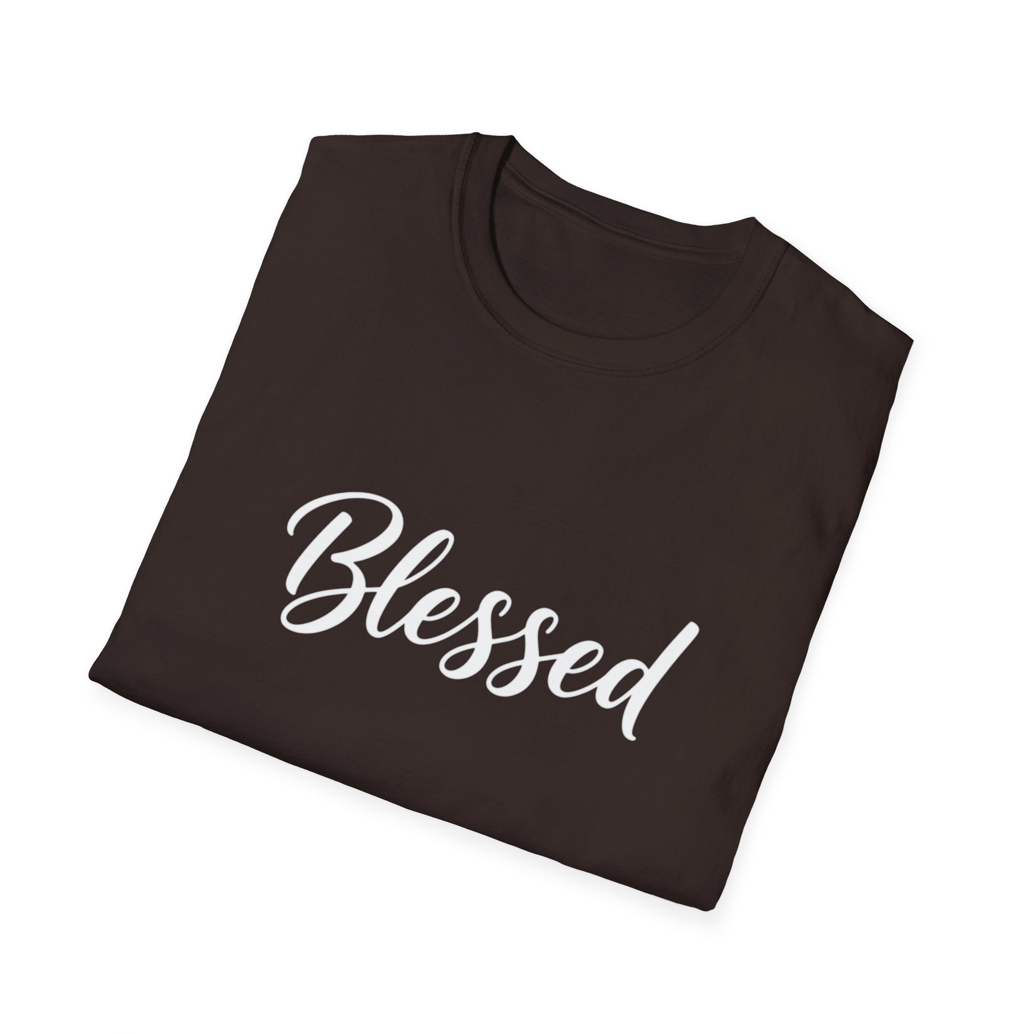 Blessed Script T-Shirt — Inspirational Faith Graphic Tee