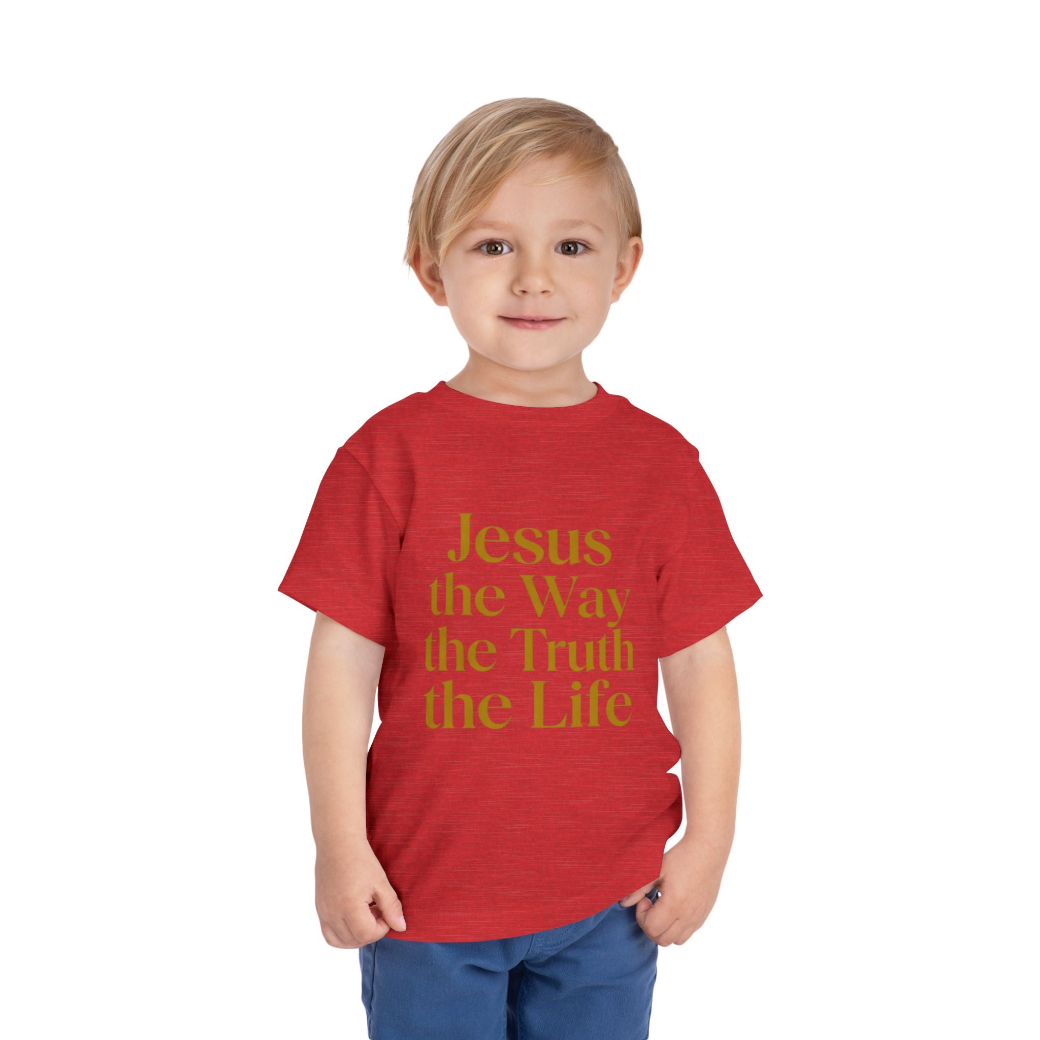 Toddler Tee — "Jesus the Way the Truth the Life" Christian Kids Shirt