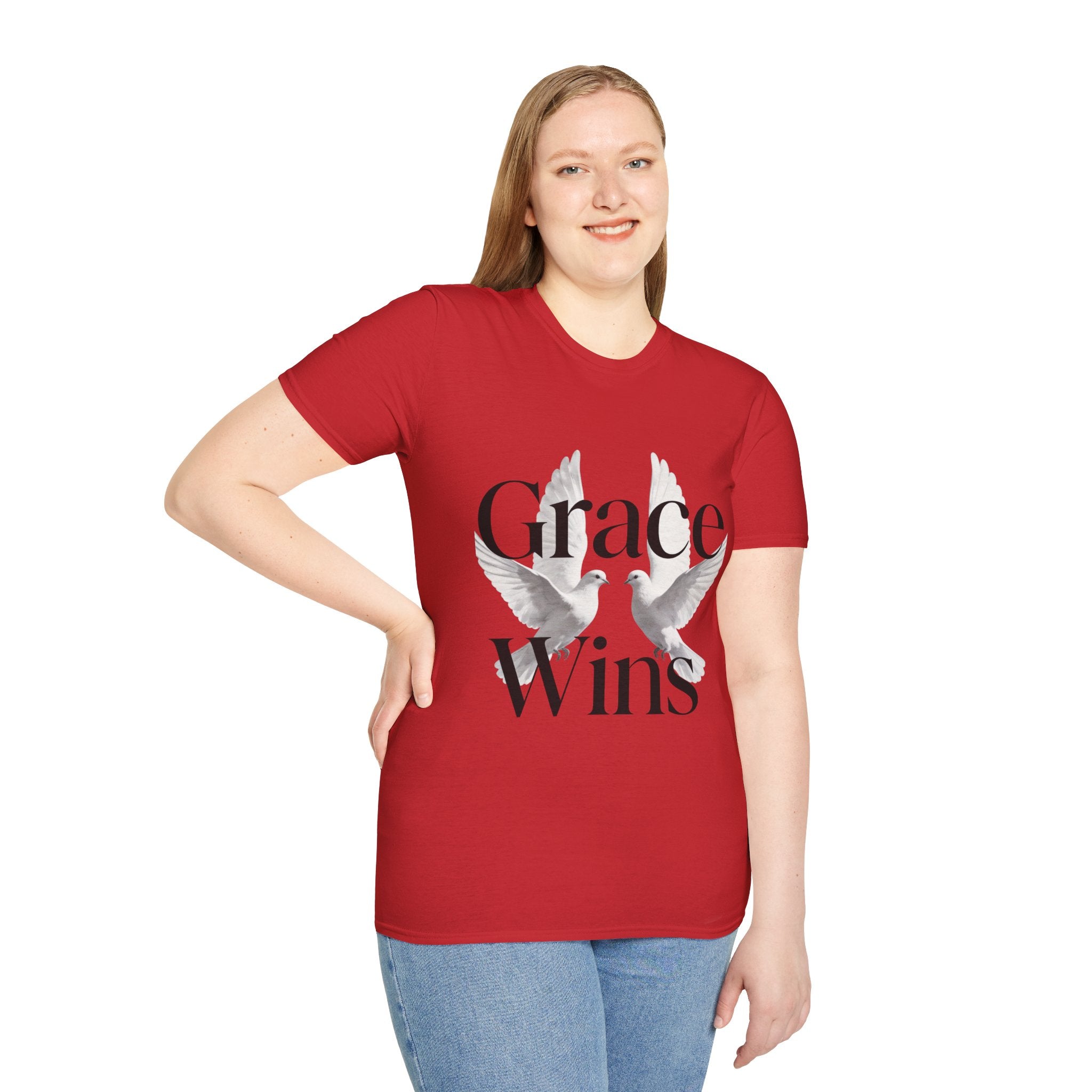 Grace Wins Doves Inspirational faith shirt