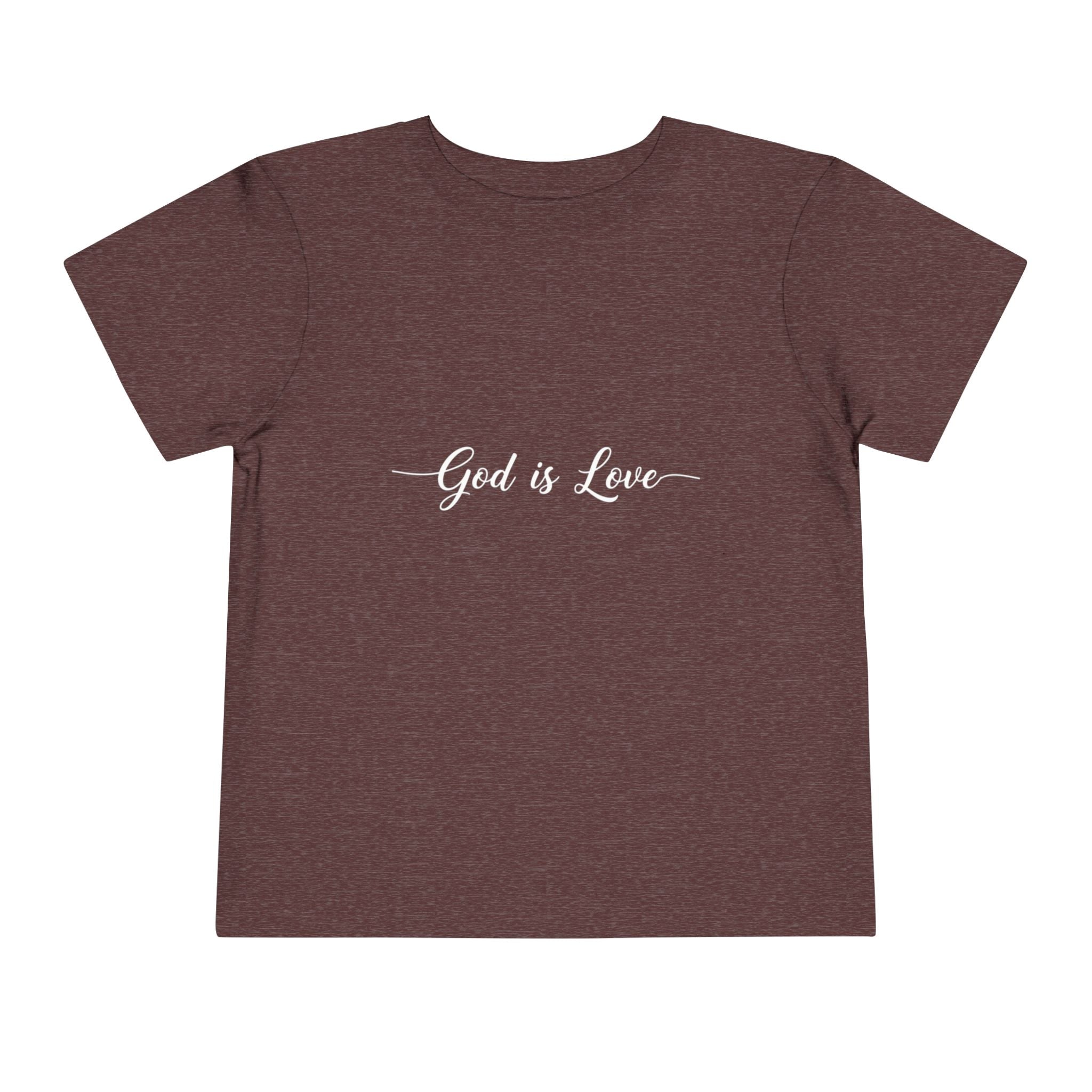 God is Love Toddler Tee — Faith-Based Kids' Short Sleeve Shirt