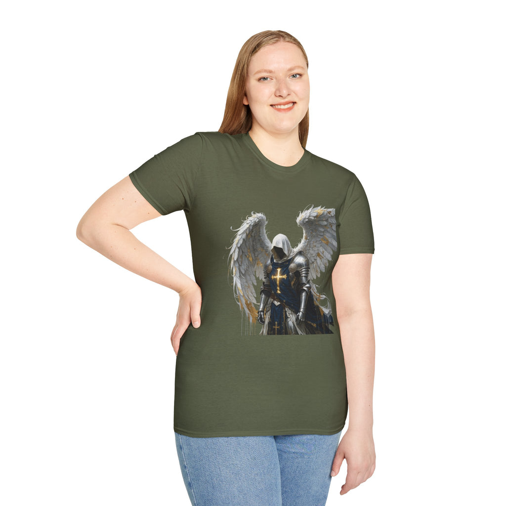 Angel Knight T-Shirt — Gothic Winged Crusader Graphic Tee