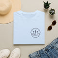 His Life Christian America 250 T-Shirt — Small Cross Logo Faith Tee