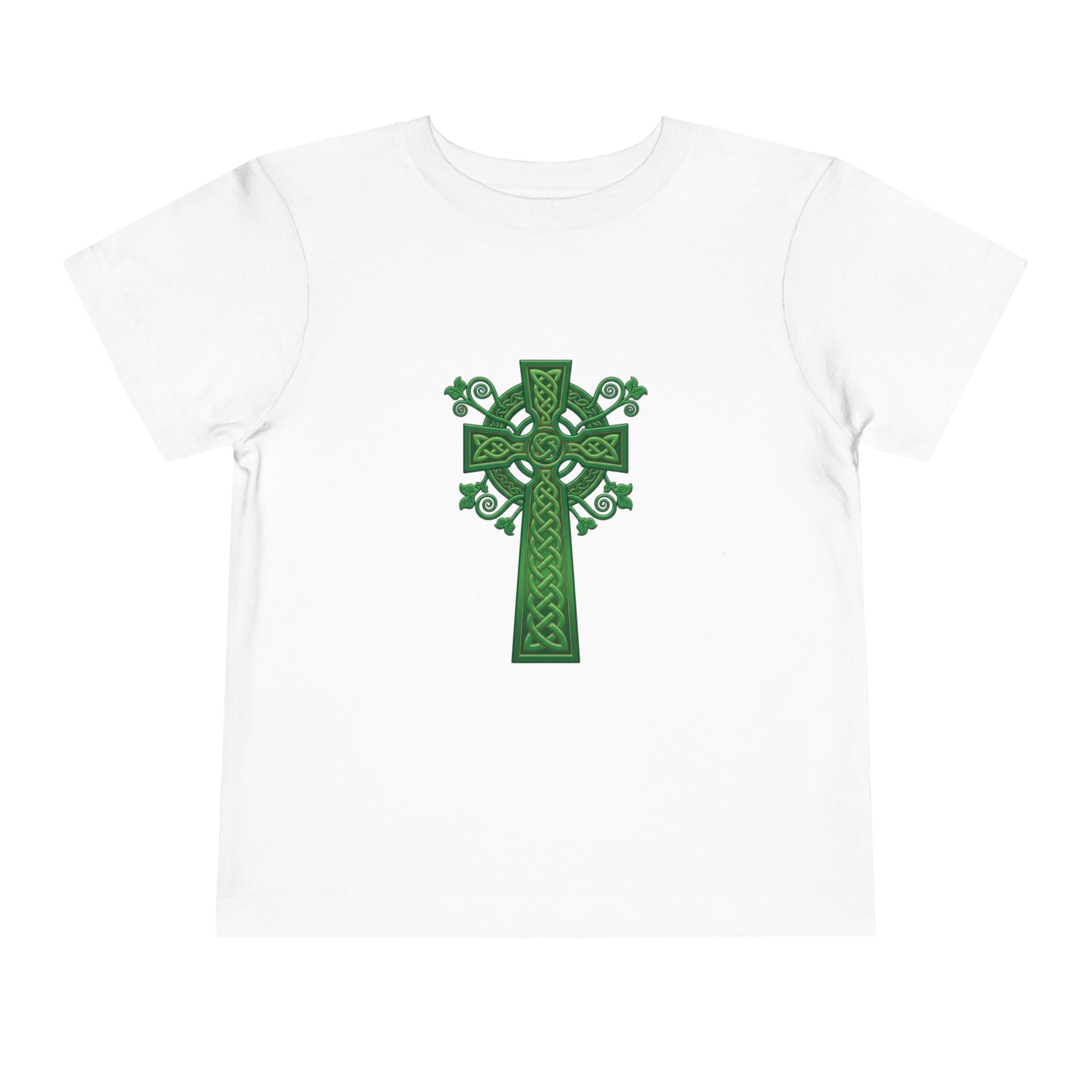 Toddler Tee — Green Celtic Cross Graphic (St. Patrick’s Day)