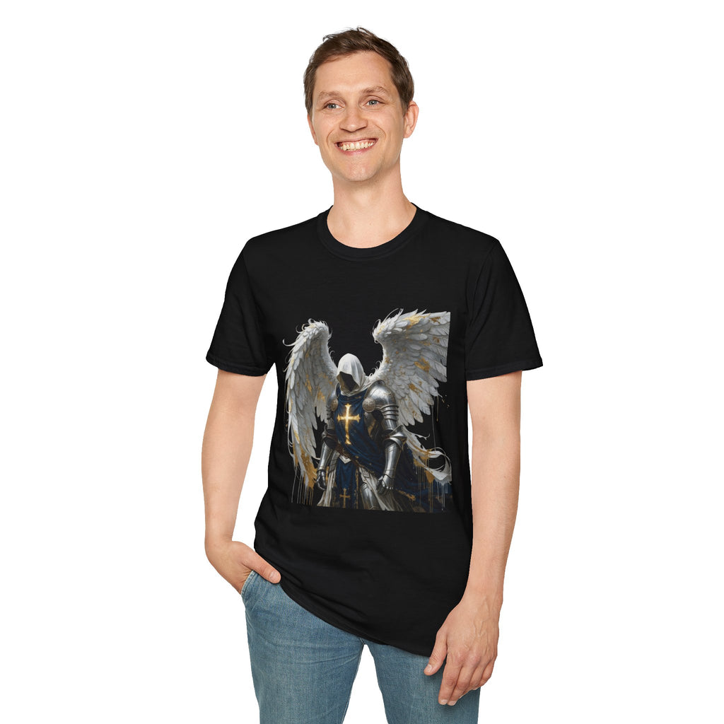 Angel Knight T-Shirt — Gothic Winged Crusader Graphic Tee