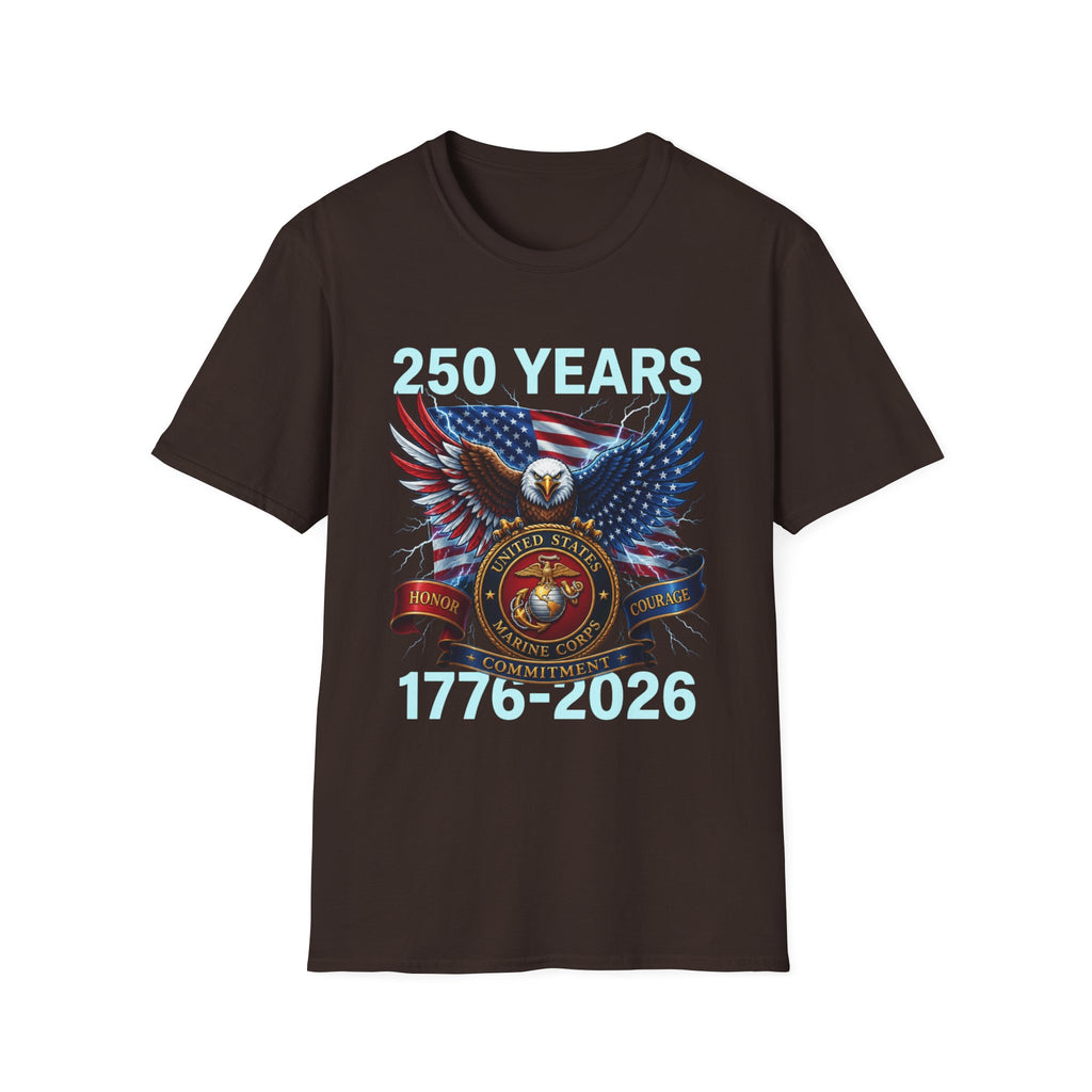 250 Years 1776–2026 Eagle Flag T-Shirt — Patriotic USA Anniversary Tee