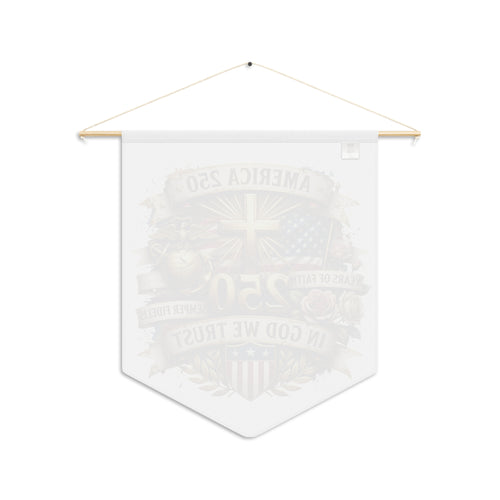 America 250 Semper Fidelis Pennant Banner — In God We Trust Patriotic Wall Flag
